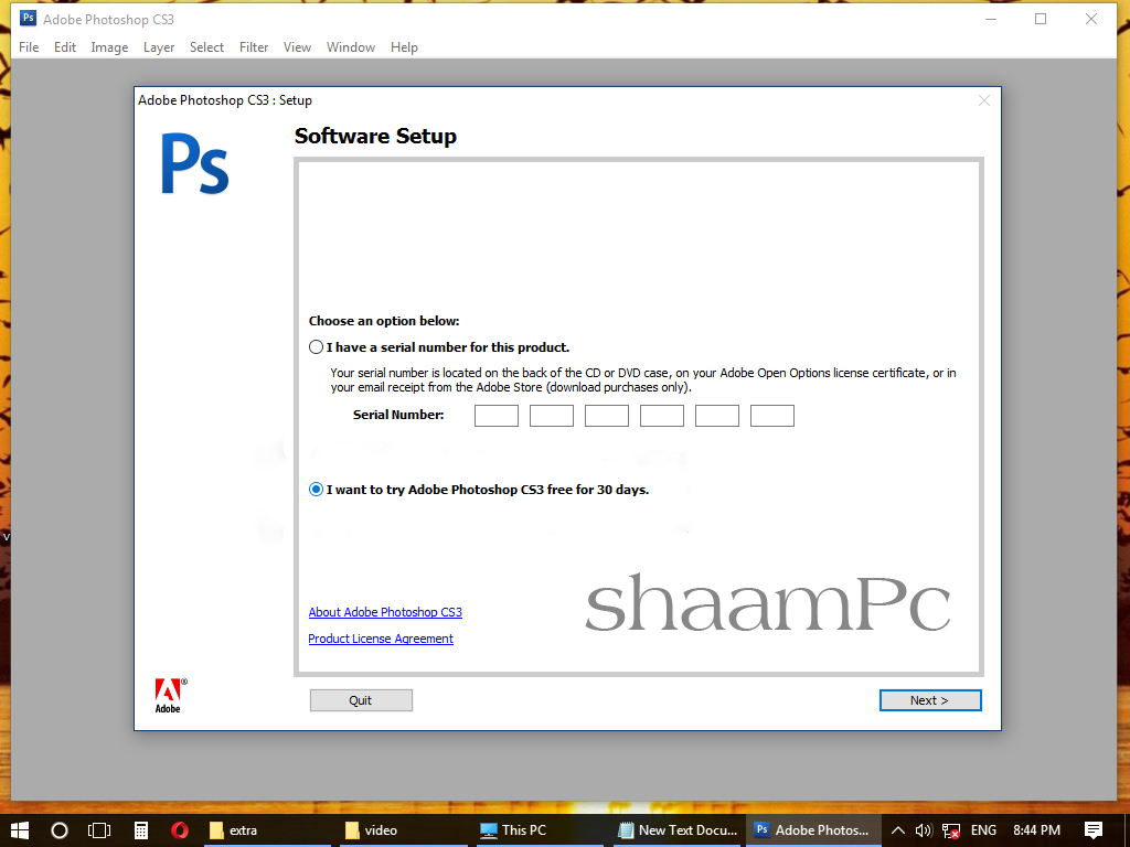 how to get authorization code for photoshop cs3 activation